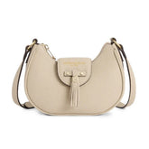 Fairfax & Favor Micro Windsor Leather Crossbody Bag in Stone