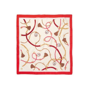 Hicks & Brown Melford Mini Silk Scarf in Dusty Pink