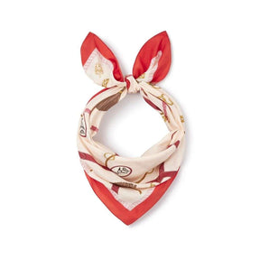 Hicks & Brown Melford Mini Silk Scarf in Dusty Pink