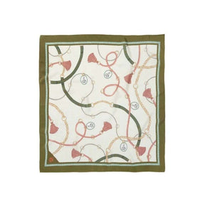 Hicks & Brown Melford Mini Silk Scarf in Green