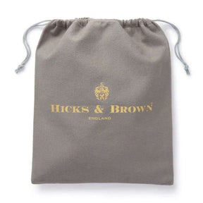 Hicks & Brown Melford Mini Silk Scarf in Navy