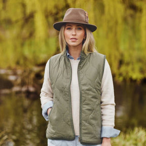 Hicks & Brown Suffolk Fedora in Taupe with Bronze Feather