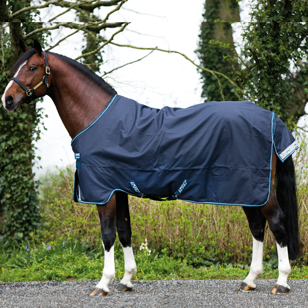Horseware Amigo Bravo 12 Original Light Turnout Rug in Navy (0g)
