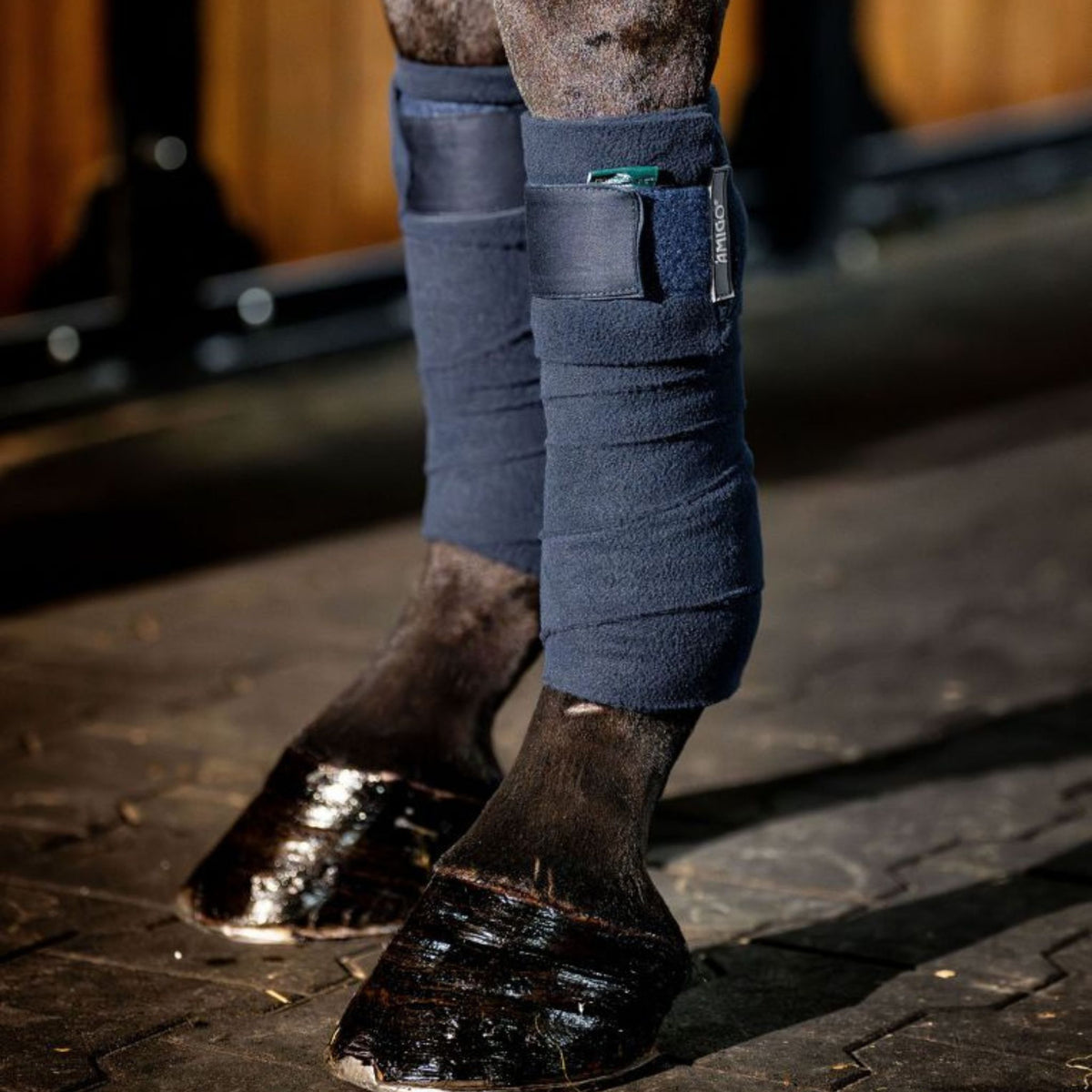 Horseware Amigo Fleece Bandages in Navy