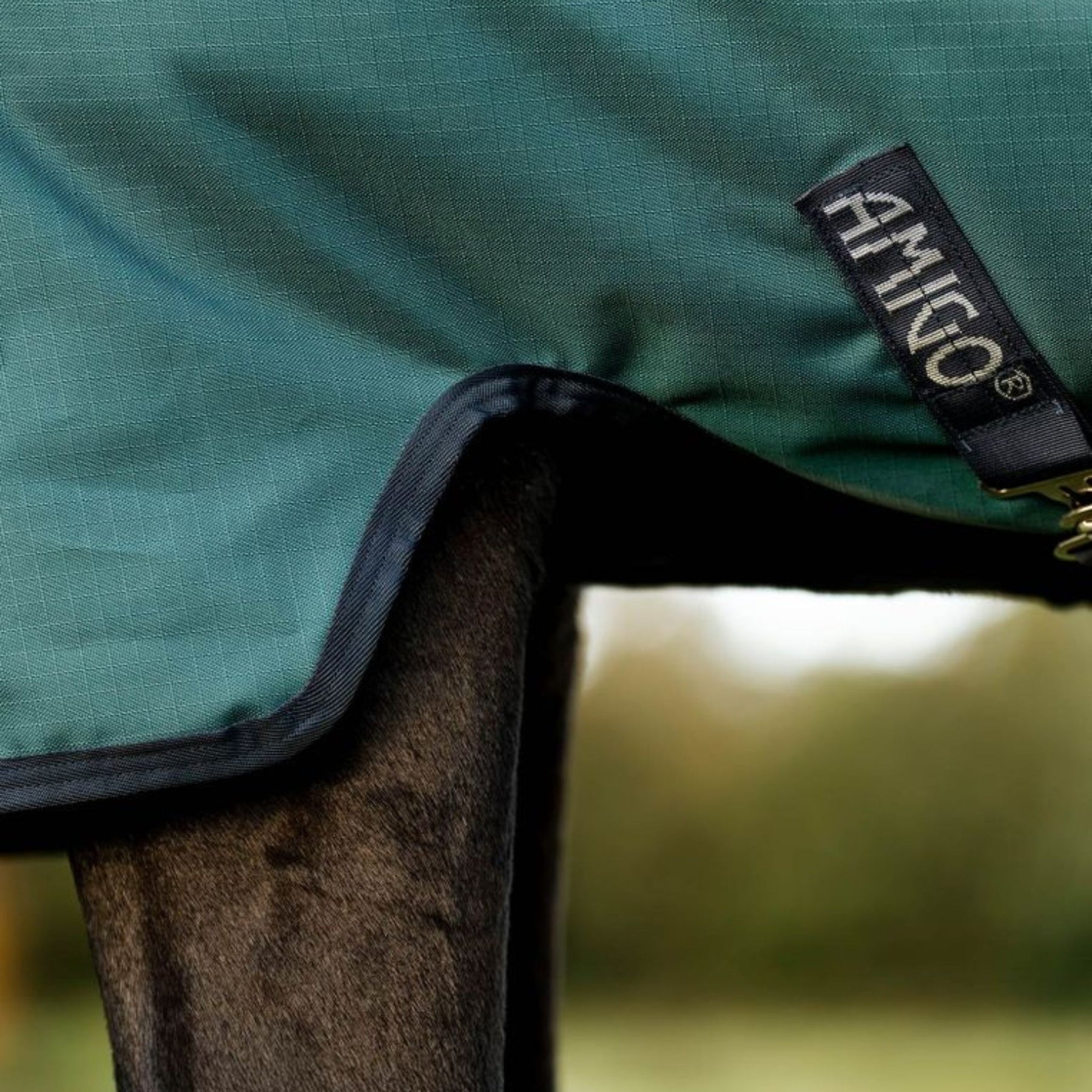 Horseware Amigo Ripstop 900D Light Turnout Rug in Dynasty Green (100g)