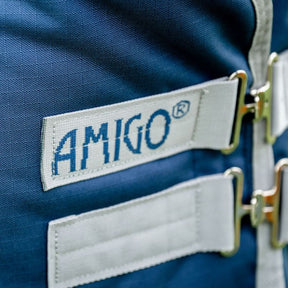 Horseware Amigo Ripstop 900D Light Turnout Rug in Navy & Titanium Grey (50g)