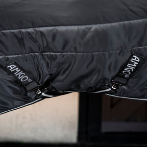 Horseware Amigo Ripstop Insulator Plus Heavy Stable Rug in Black & Titanium Grey (350g)