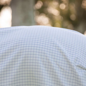 Horseware Amigo Summer Sheet Plus in Navy Check and Titanium Grey & Silver