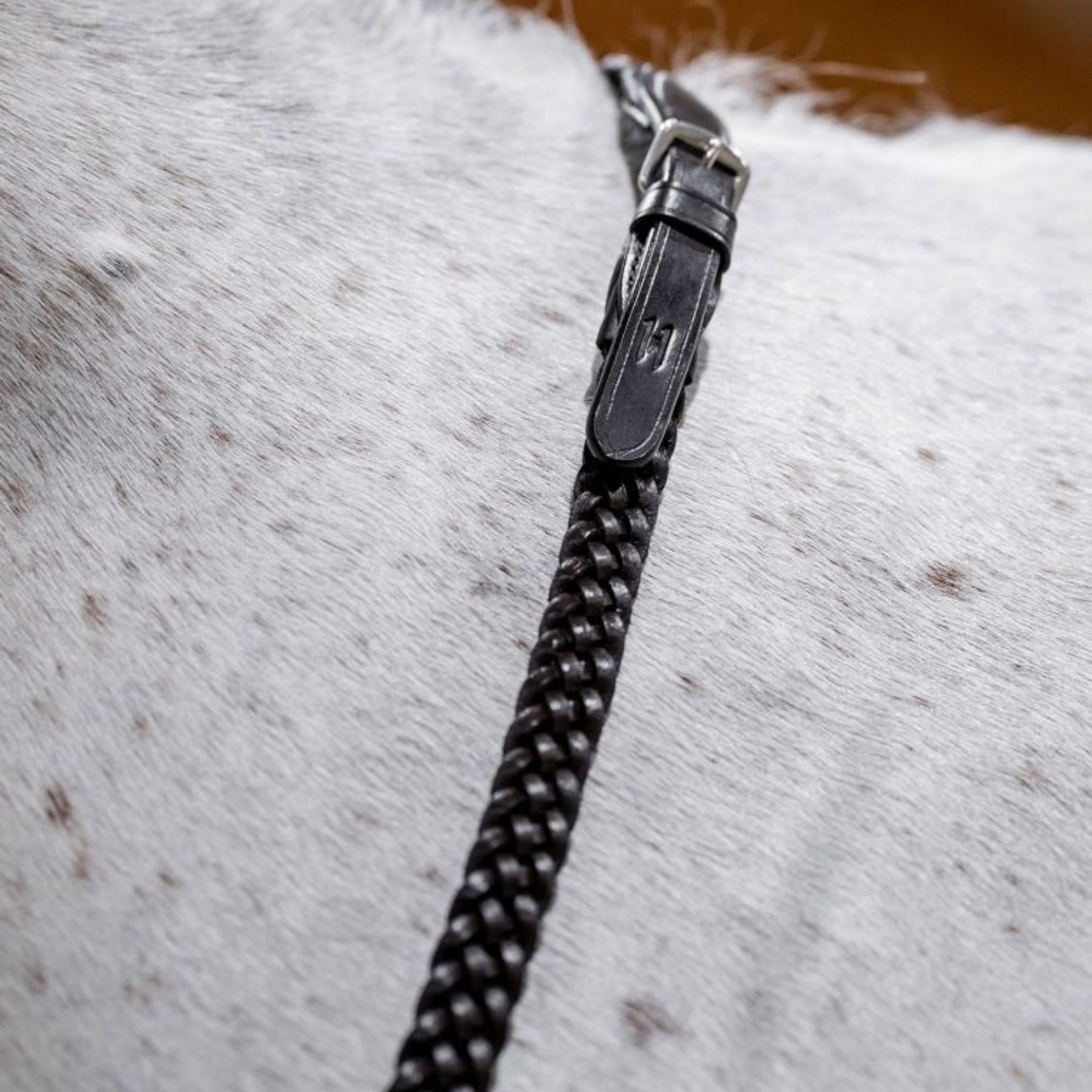 Horseware Plaited Reins in Black