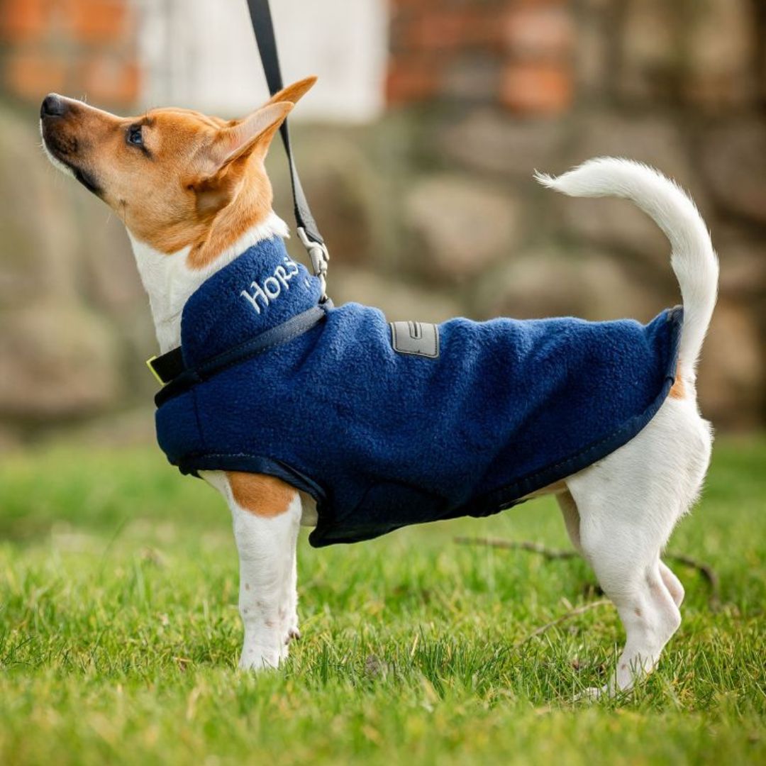 Horseware Signature Dog Fleece in Navy (No Fill)