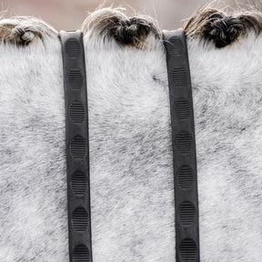 Horseware Thumb Grip Rubber Reins in Black