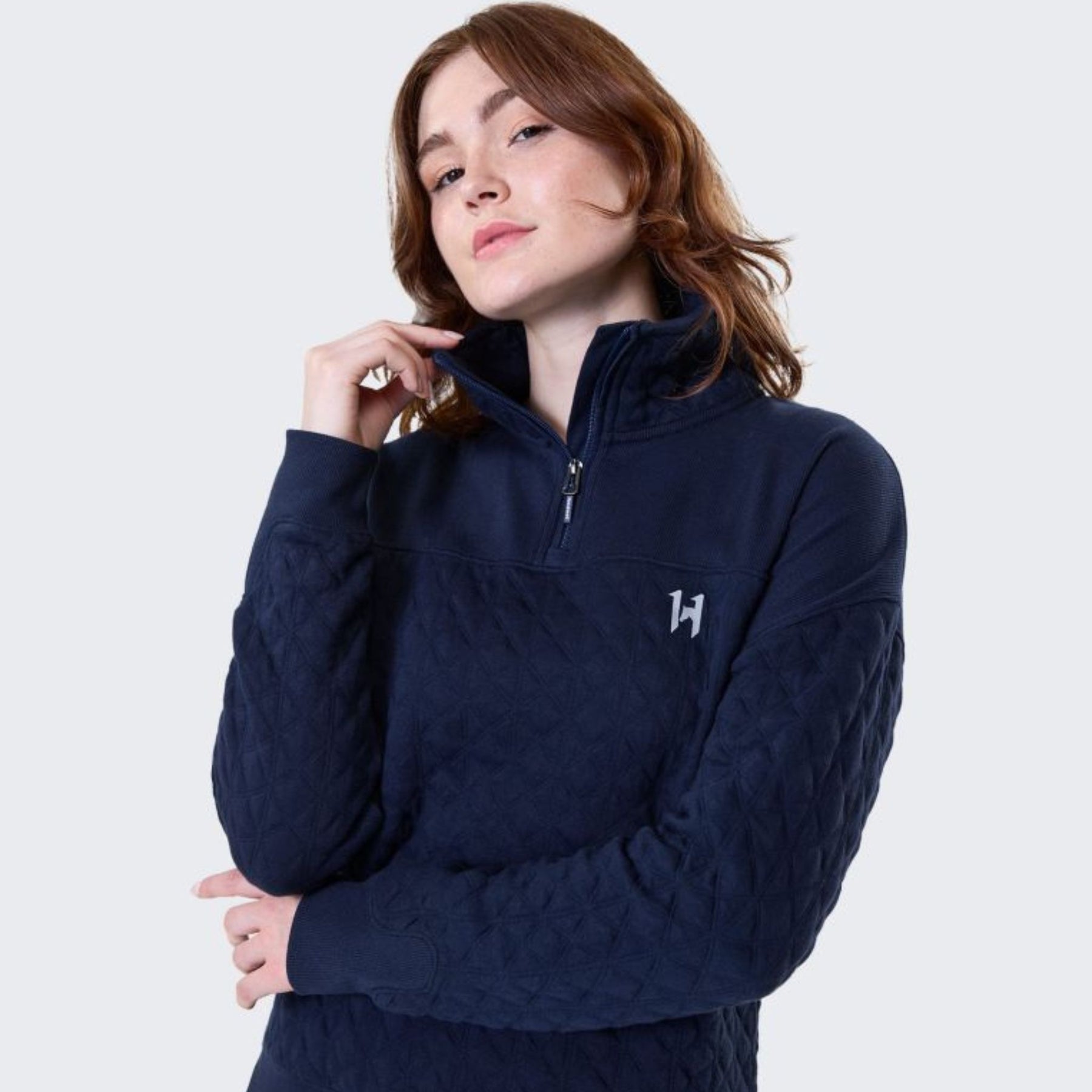 Horseware Women's Liberty Winter Jumper in Core Navy