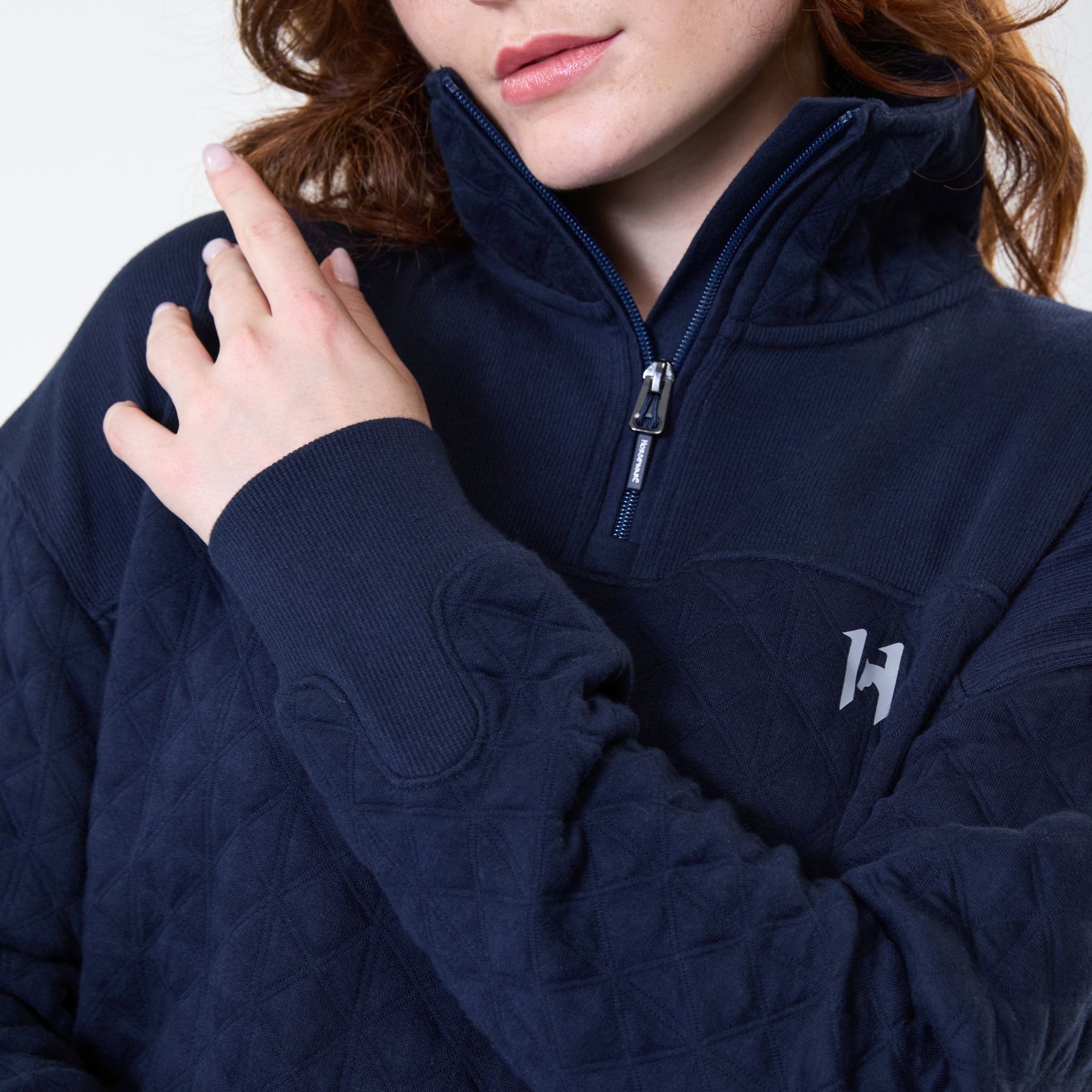 Horseware Women's Liberty Winter Jumper in Core Navy