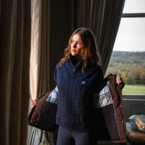Horseware Women's Liberty Winter Jumper in Core Navy