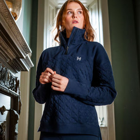 Horseware Women's Liberty Winter Jumper in Core Navy