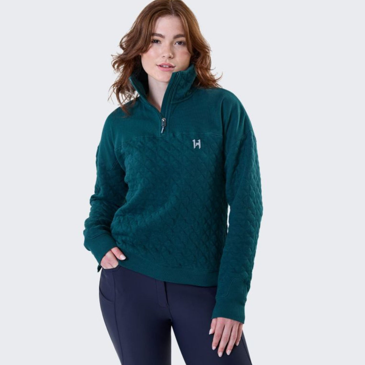 Horseware Women's Liberty Winter Jumper in Dynasty Green