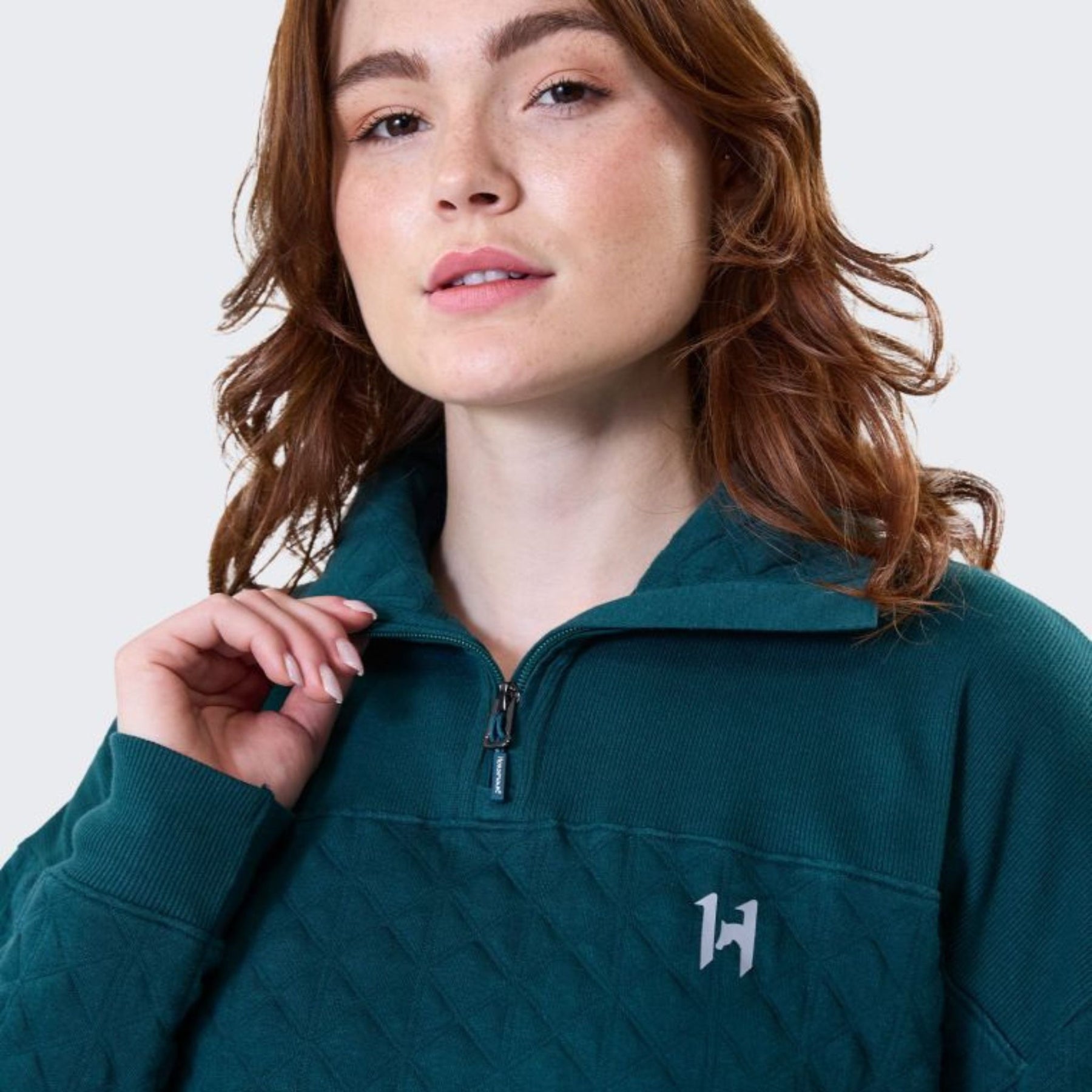 Horseware Women's Liberty Winter Jumper in Dynasty Green