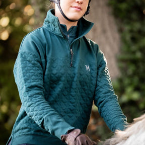 Horseware Women's Liberty Winter Jumper in Dynasty Green