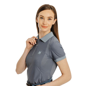 Horseware Women's Tech Polo Shirt in Indigo Orchid