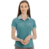 Horseware Women's Tech Polo Shirt in Juniper Green