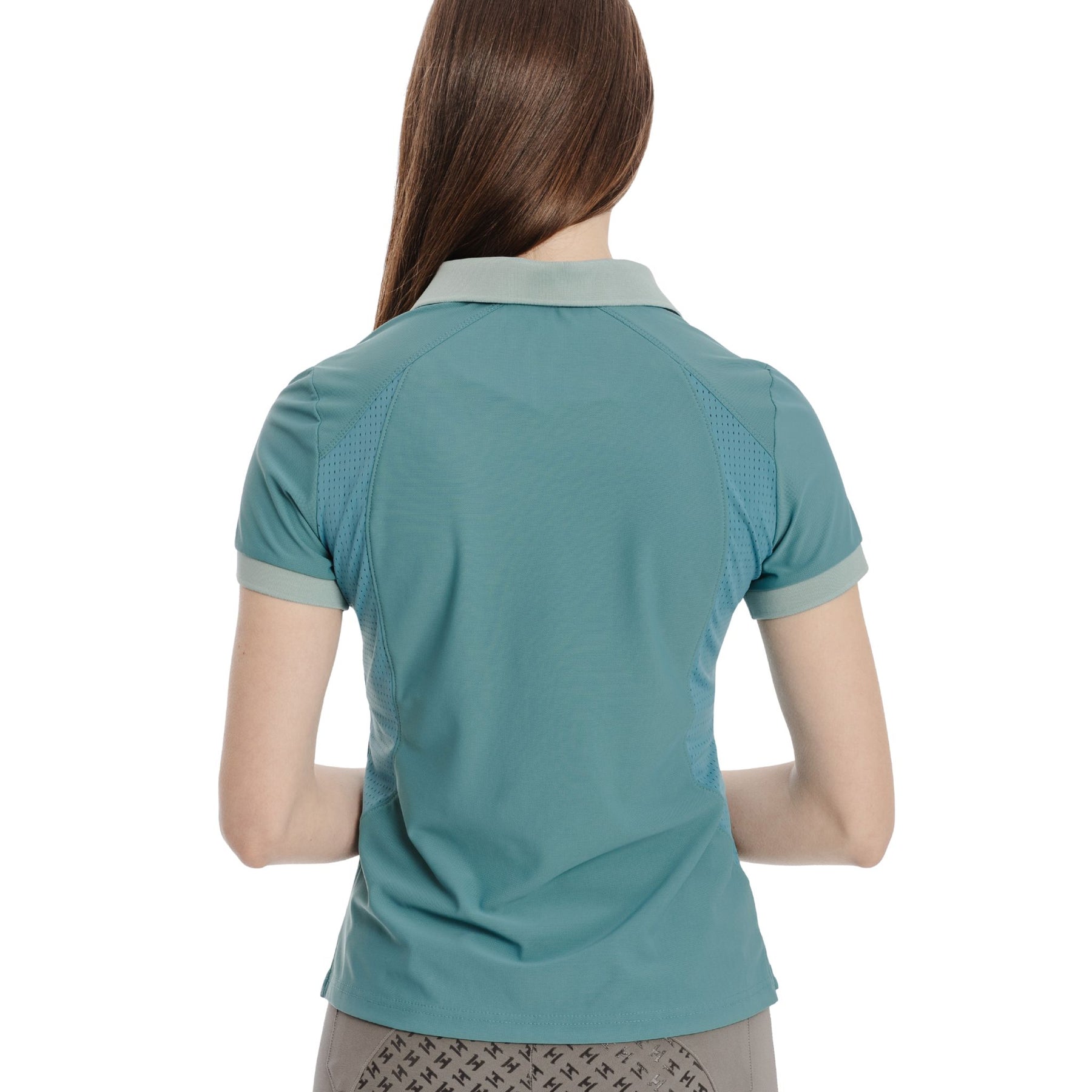 Horseware Women's Tech Polo Shirt in Juniper Green