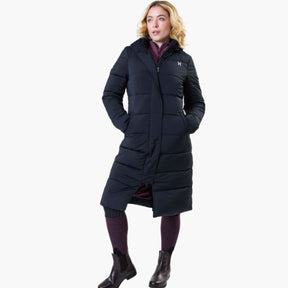 Horseware Women's Verve Long Padded Coat in Core Black