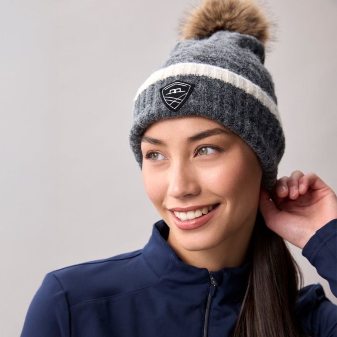 Horseware Alessandro Albanese® Women's Monogram Pom Beanie in Black