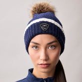 Horseware Alessandro Albanese® Women's Monogram Pom Beanie in Navy