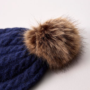 Horseware Alessandro Albanese® Women's Monogram Pom Beanie in Navy