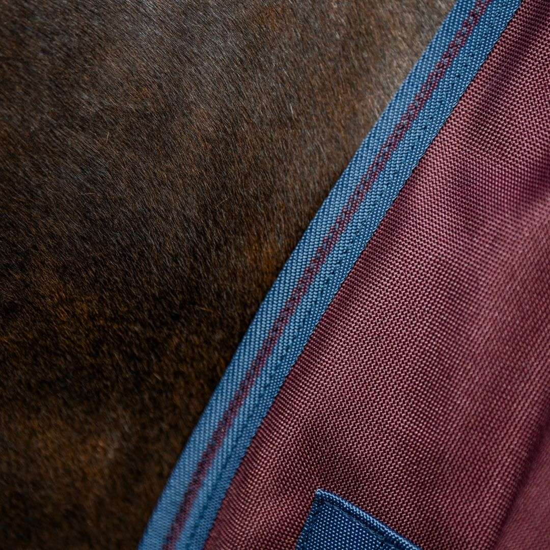 Horseware Amigo Bravo 1200D Plus Turnout Rug in Burgundy/Navy (250g)
