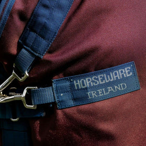 Horseware Amigo Bravo 1200D Plus Turnout Rug in Burgundy/Navy (250g)