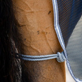 Horseware Amigo Net Cooler in Navy/Titanium Grey & Silver