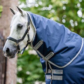 Horseware Amigo Ripstop 900D Plus Turnout Rug in Navy/Titanium Grey (100g)
