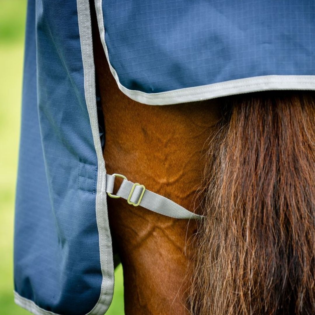 Horseware Amigo Ripstop 900D Plus Turnout Rug in Navy/Titanium Grey (100g)