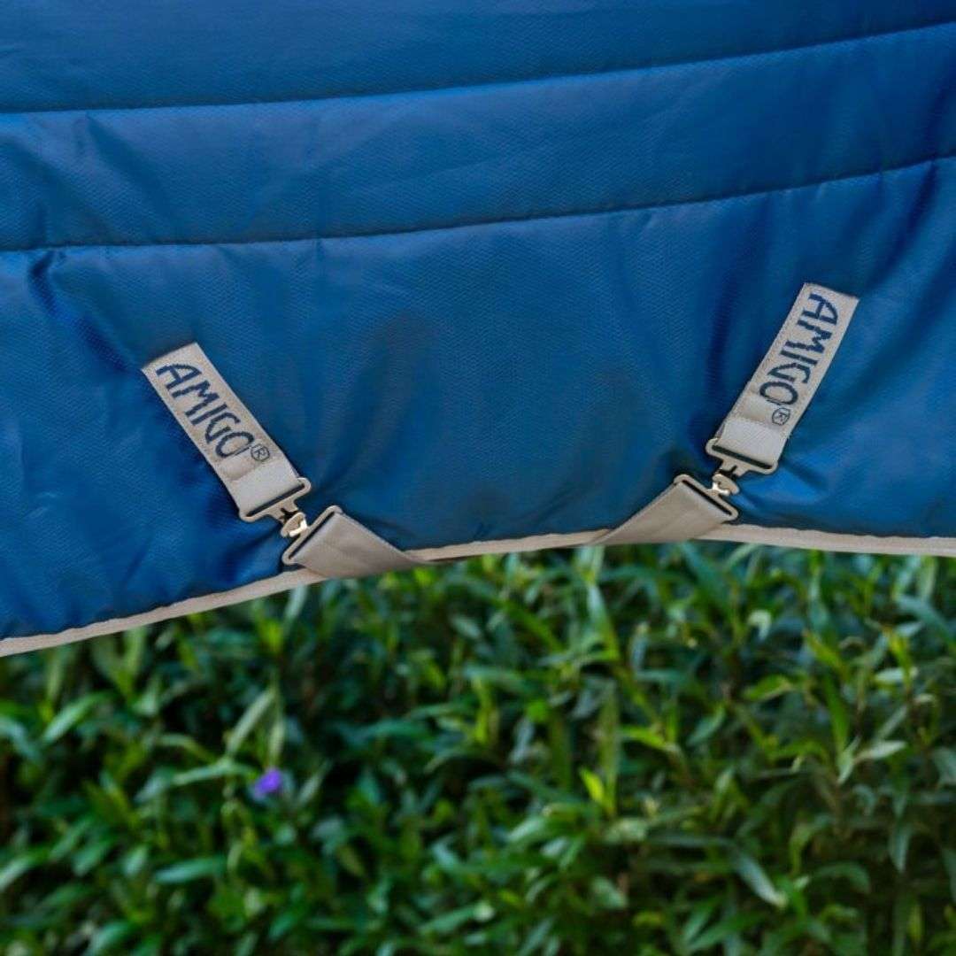 Horseware Amigo Ripstop Insulator Stable Rug in Navy/Titanium Grey (200g)