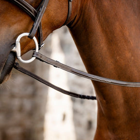Horseware Hunter Laced Reins in Havana Brown