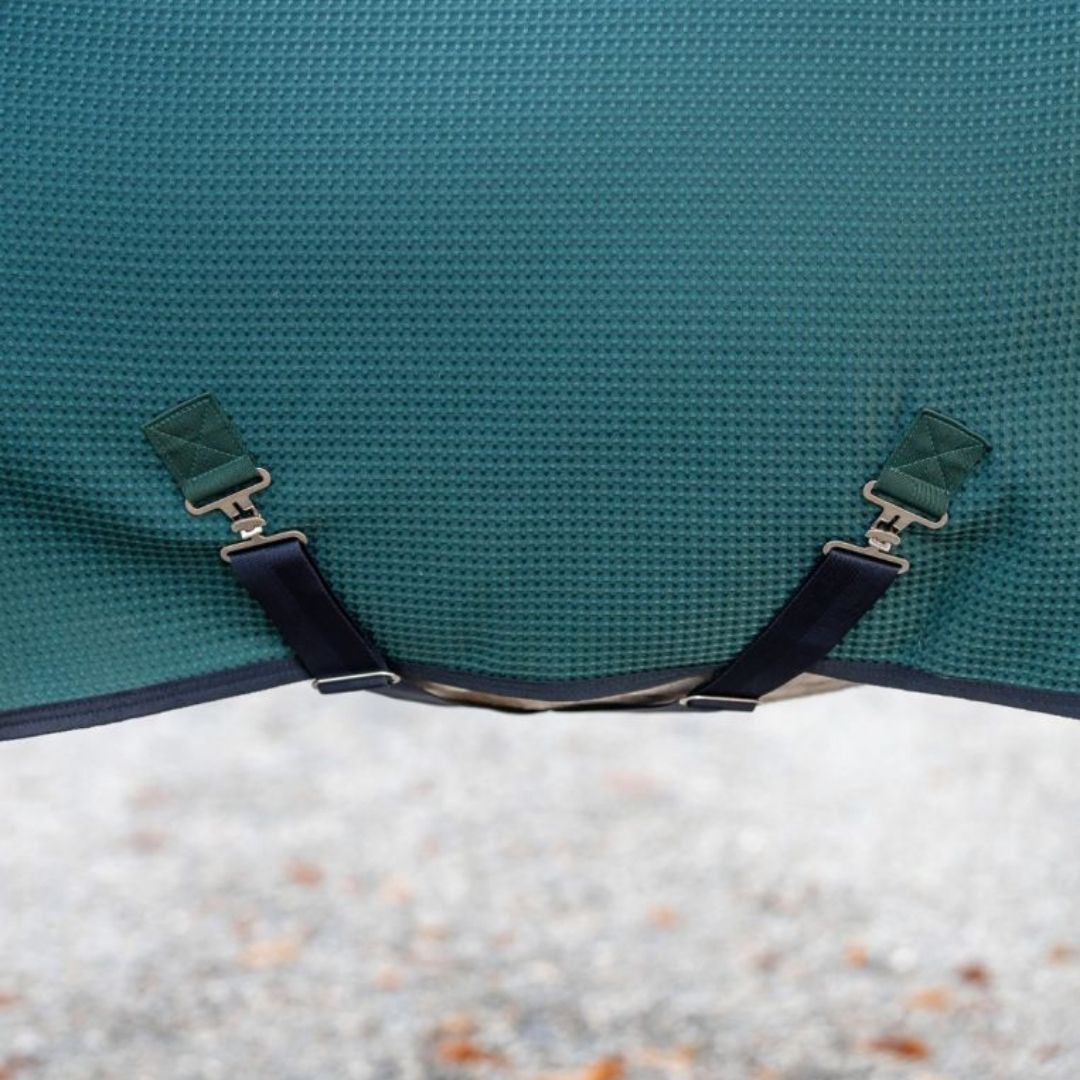 Horseware Rambo TechniWaffle Cooler Rug in Dynasty Green