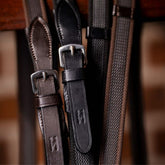 Horseware Rubber Grip Continental Reins in Brown