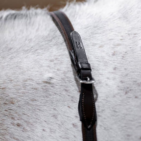 Horseware Rubber Grip Continental Reins in Black