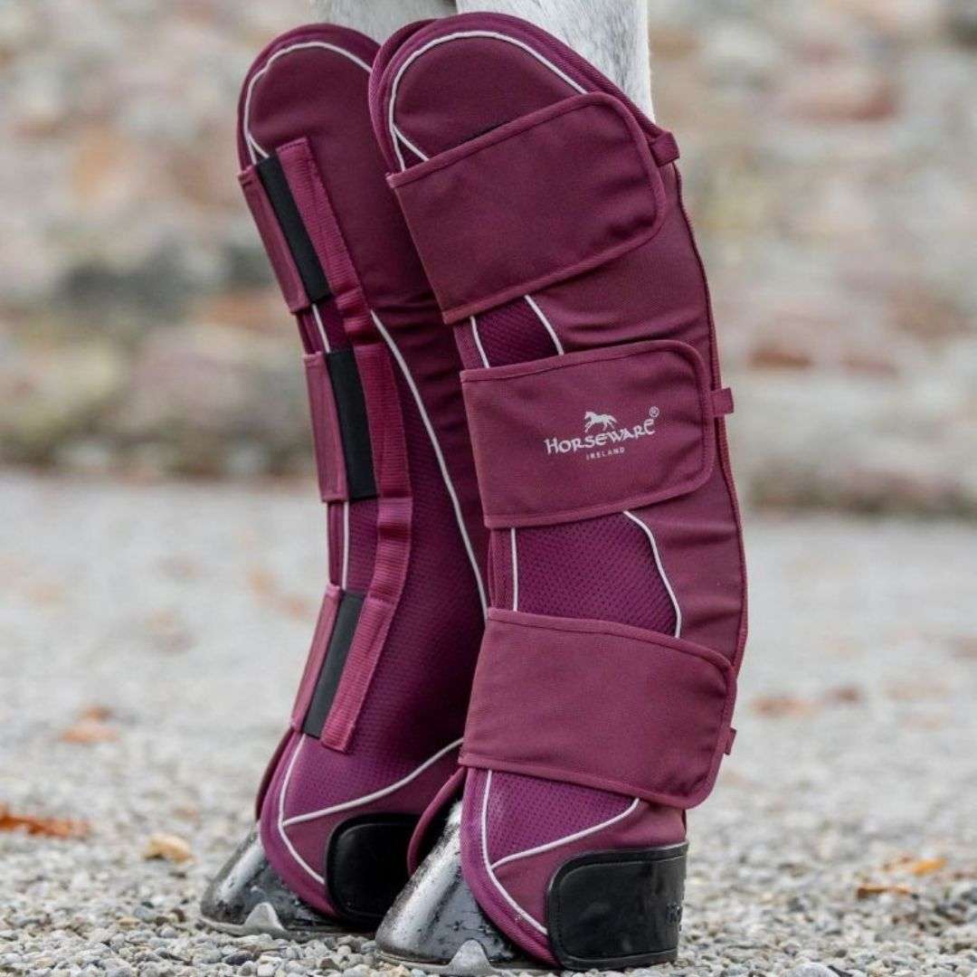 Horseware Signature Travel Boots in Burgundy