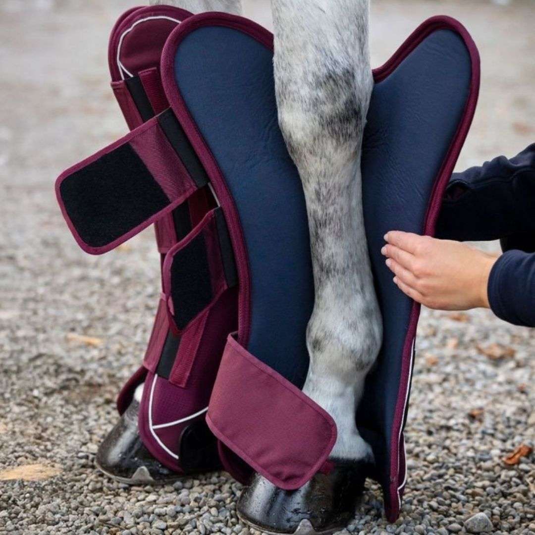 Horseware Signature Travel Boots in Burgundy