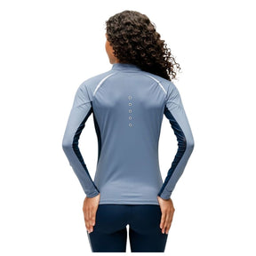 Horseware Women's Stamina Long Sleeve Quarter Zip Baselayer in Blue