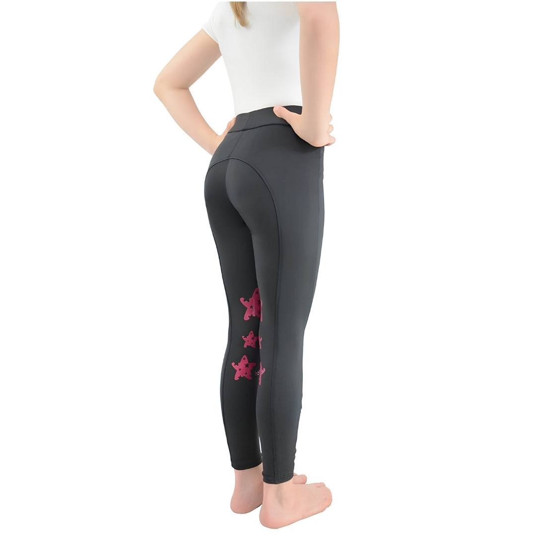 Hyperformance Theodora Tights Grey/Raspbery