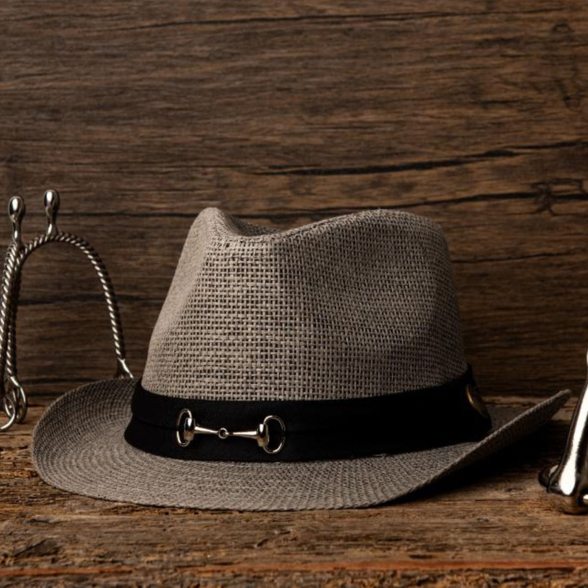 Jo's Cowboy Summer Hat in Grey