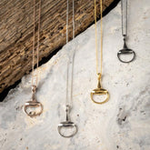 Jo's Sterling Silver Big Snaffle Bit Necklace