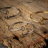 Jo's Sterling Silver D-Ring Bit Cuff Bracelet