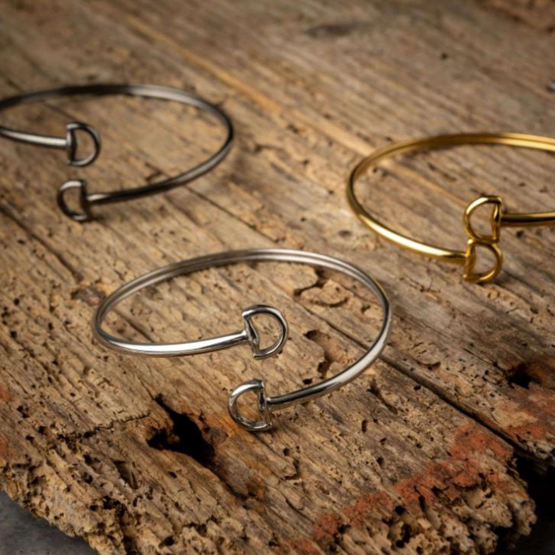 Jo's Sterling Silver D-Ring Bit Cuff Bracelet