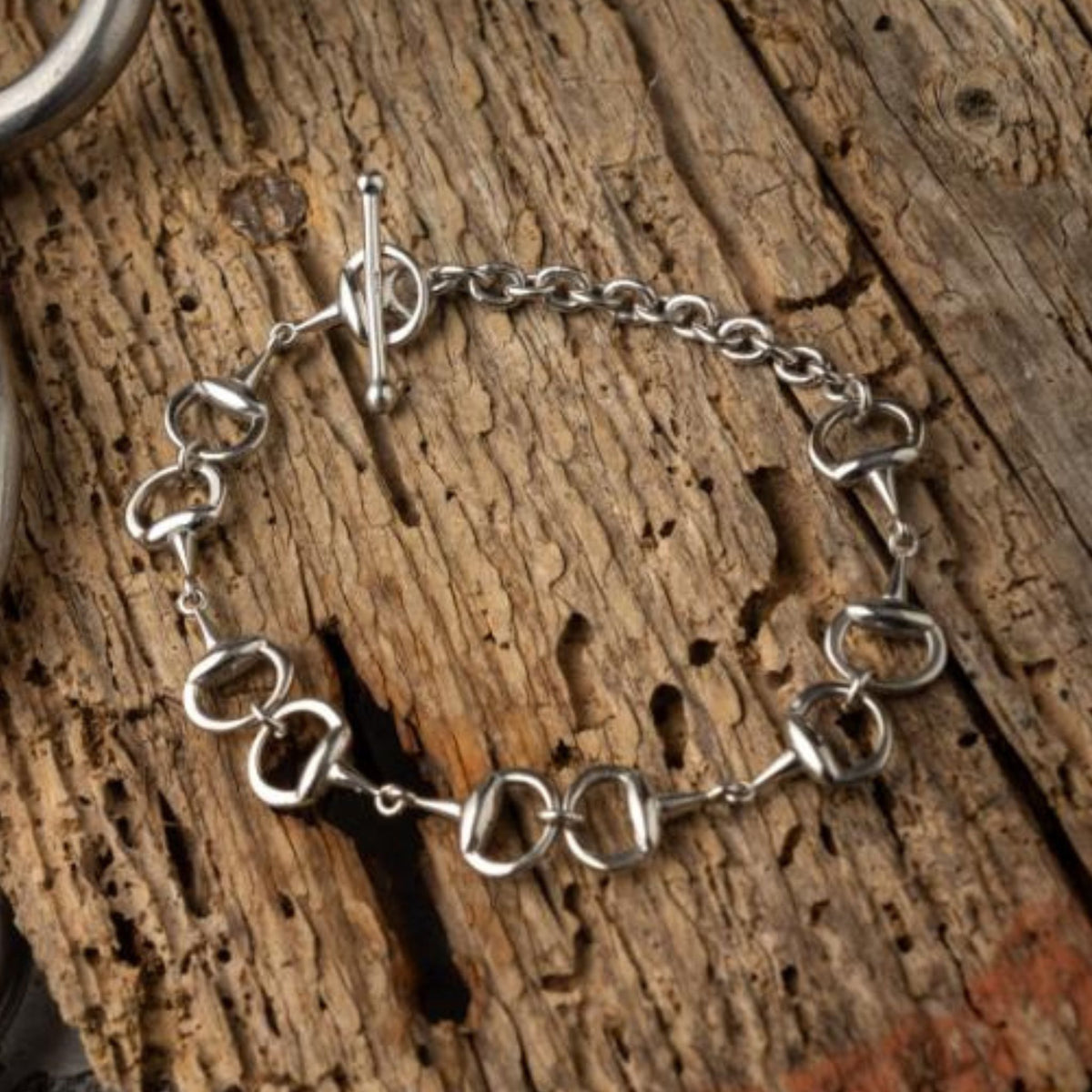 Jo's Sterling Silver Five Snaffle Bit Bracelet  in Silver