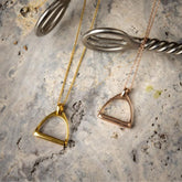 Jo's Sterling Silver Stirrup Necklace