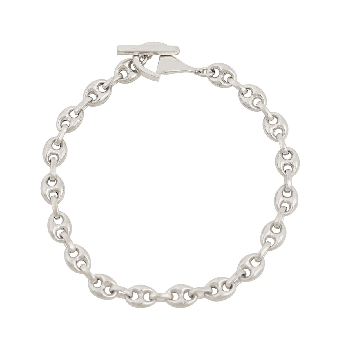 Jo's Sterling Silver T-Bar Bracelet D-Ring in Silver